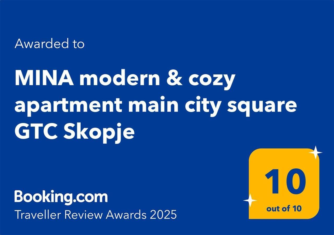Mina Modern & Cozy Apartment Main City Square Gtc Skopje Zewnętrze zdjęcie